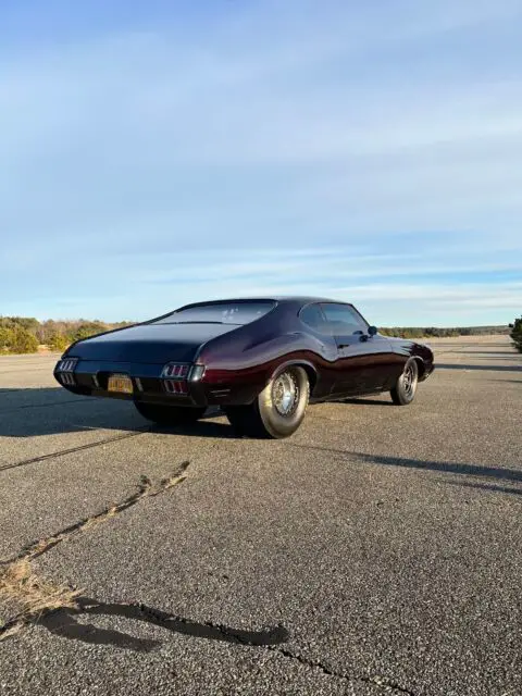 1972 oldsmobile cutlass coupe red rwd automatic 442