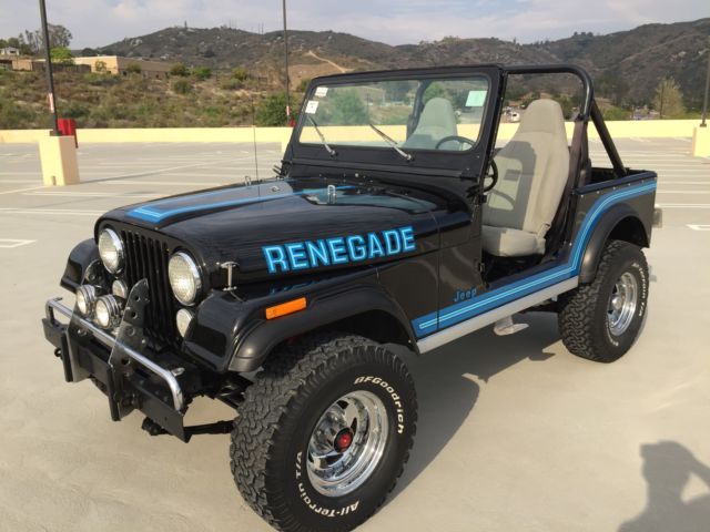 1985 jeep cj7 renegade 4x4 jeep low miles *free shipping w/ buy it now