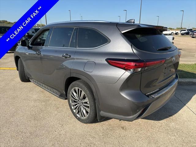 2021 toyota highlander hybrid platinum