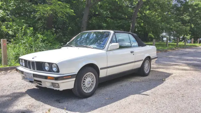 1992 bmw 325i convertible white with grey interior 93k miles nice e30 low miles!