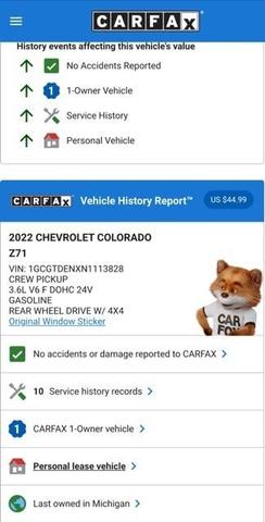 2022 chevrolet colorado z71