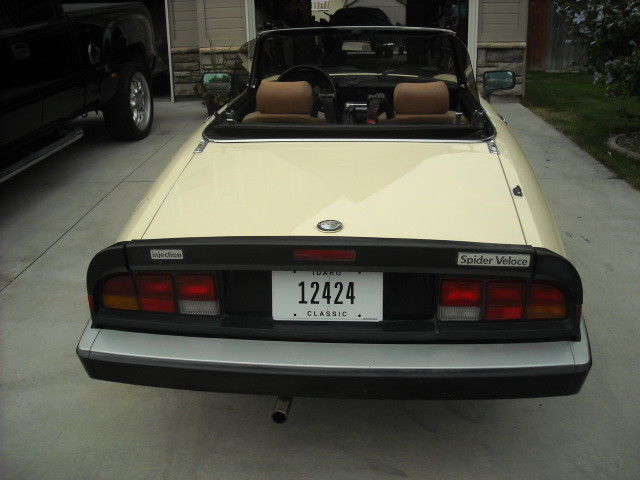 1988 alfa romeo spider veloce convertible