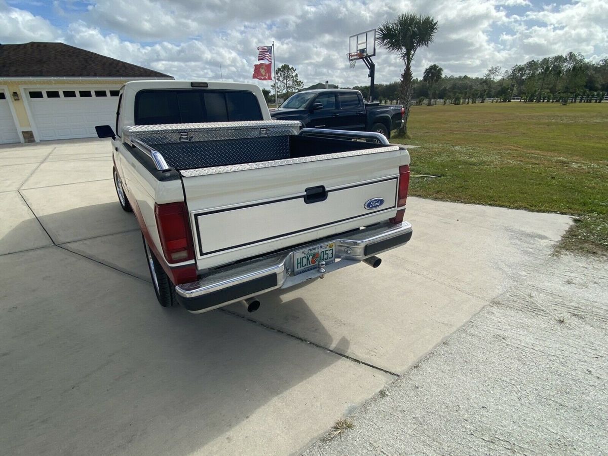 1989 ford ranger pickup white rwd manual custom