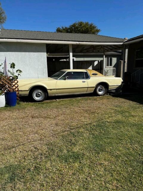 1976 lincoln continental mk iv coupe yellow fwd automatic
