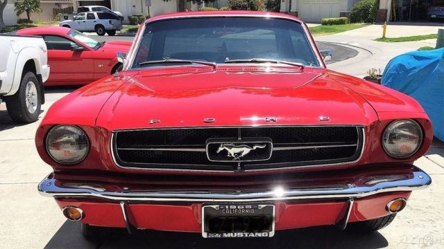 1965 ford mustang coupe, high performance 289 v8, automatic transmission