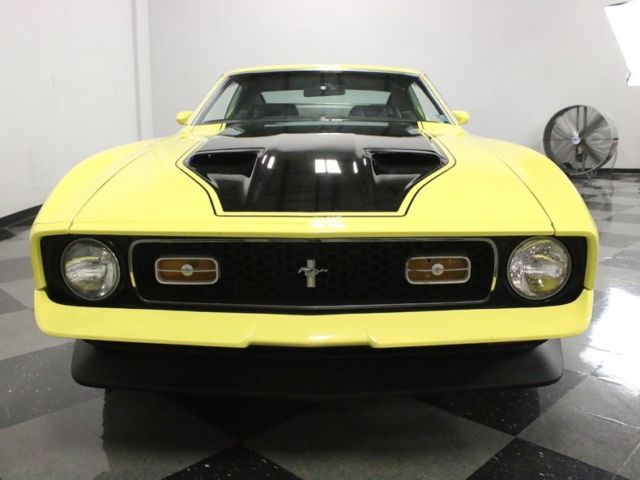 1971 ford mustang mach 1 cobra jet 57417 miles grabber yellow fastback 429 cobra
