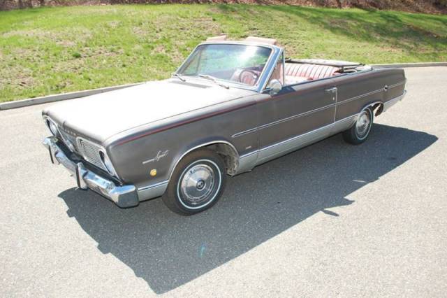 1966 plymouth valiant signet 103000 miles gray convertible v8 2.7l automatic