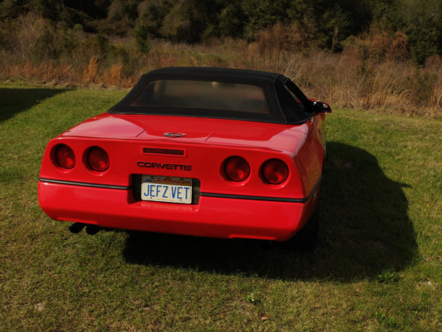 1990 corvette 6- speed convertible rare california car lowered reserve