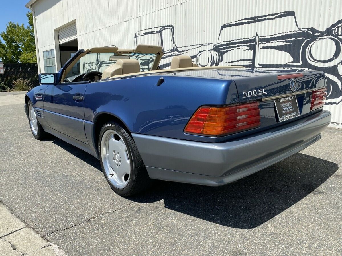 1991 mercedes benz 500 137562 miles blue roadster