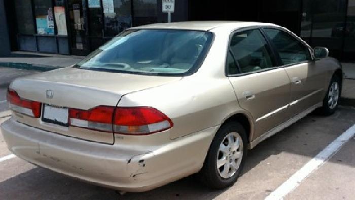 2002 honda accord ex v4, all leather, auto trans, 267k mileage in houston, tx