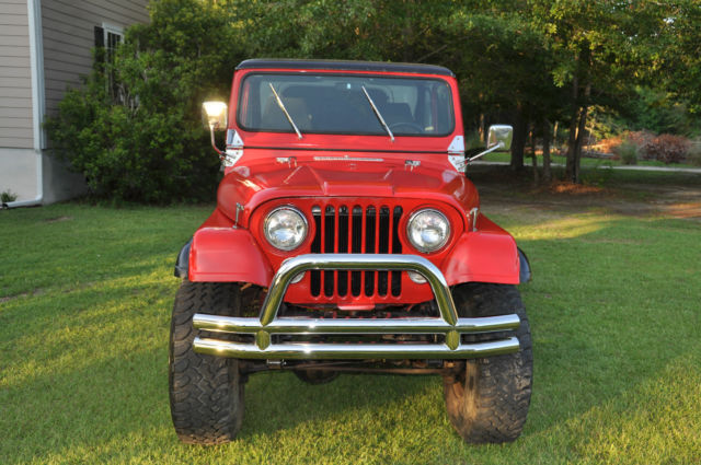1979 jeep cj7 cj-7 304 v8 automatic 4wd fiberglass body & hood rebuilt engine