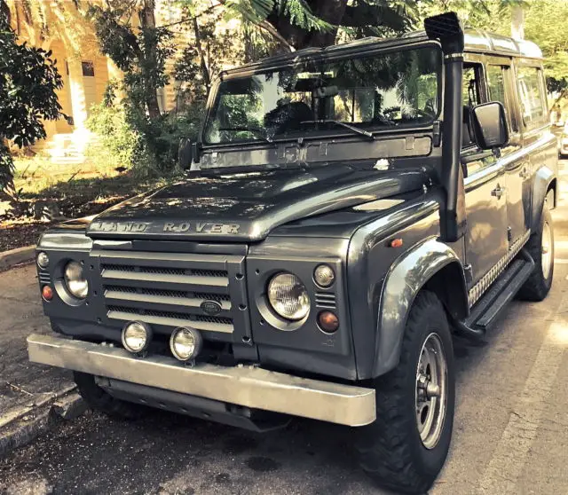 land rover defender 110 left hand drive - restored