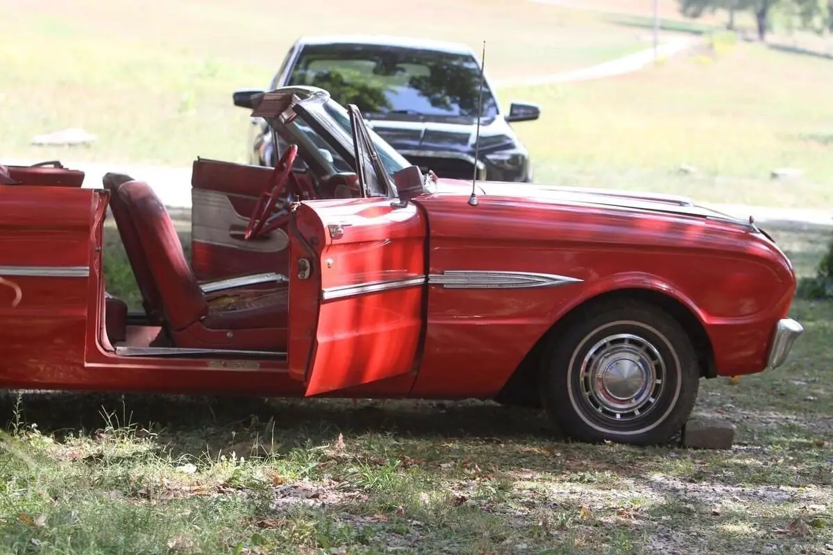 1963 ford falcon convertible red