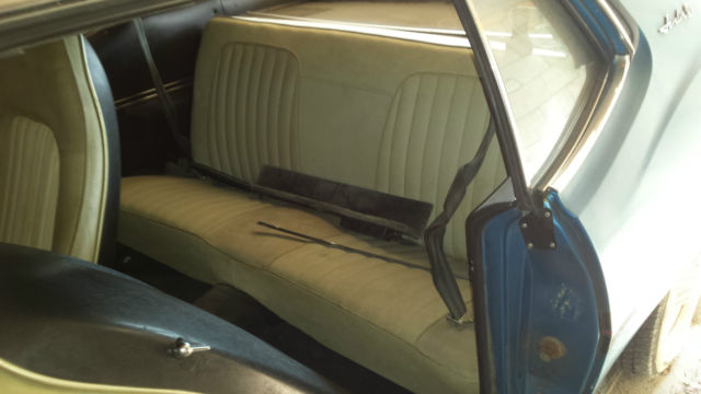 blue exterior off white interior,family owned,fair condition,all original parts