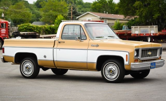 1973 cheyenne 9,000 mile survivor documented california shortbed truck 350 a/c