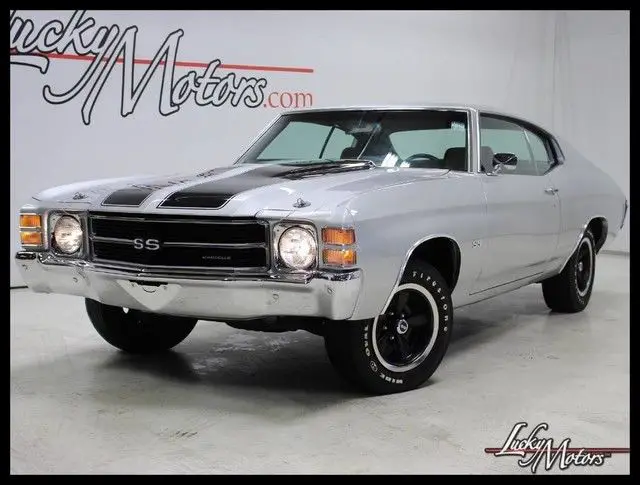 1971 chevrolet chevelle ss frame off resto 76871 miles silver coupe manual