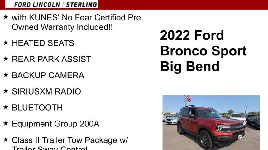 2022 ford bronco sport big bend