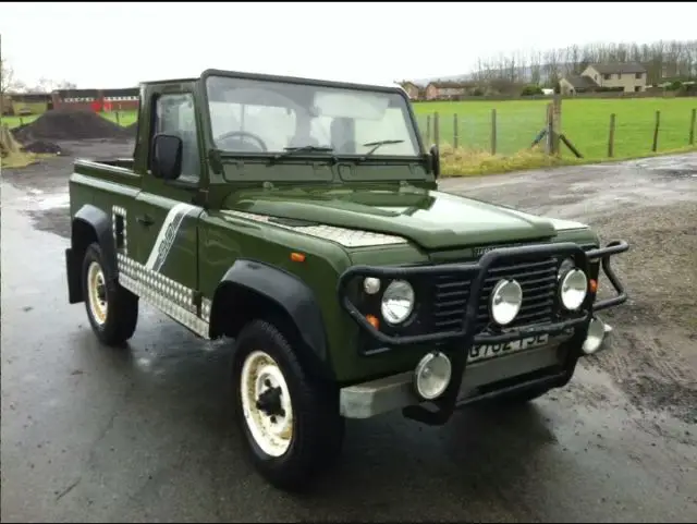 1989 land rover defender 90 short bed pickup in great shape turbo diesel