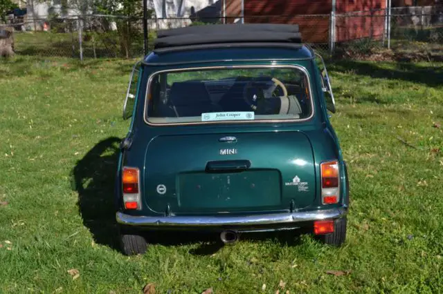 1992 classic mini british open classic retractable sunroof, leather, no reserve