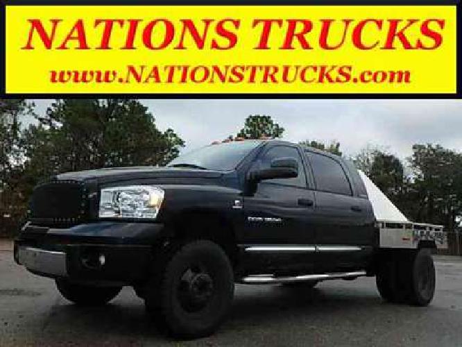 2006 dodge ram 3500 laramie mega cab 5.9l cummins diesel flatbed 4x4 dually in sanford, fl