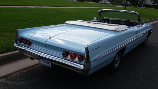 1961 pontiac bonneville convertible 4 speed tri-power 8 lug tachometer frame off