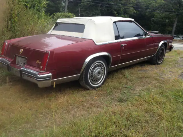 1984 cadillac eldorado convertible, rebuildable, repairable, no reserve