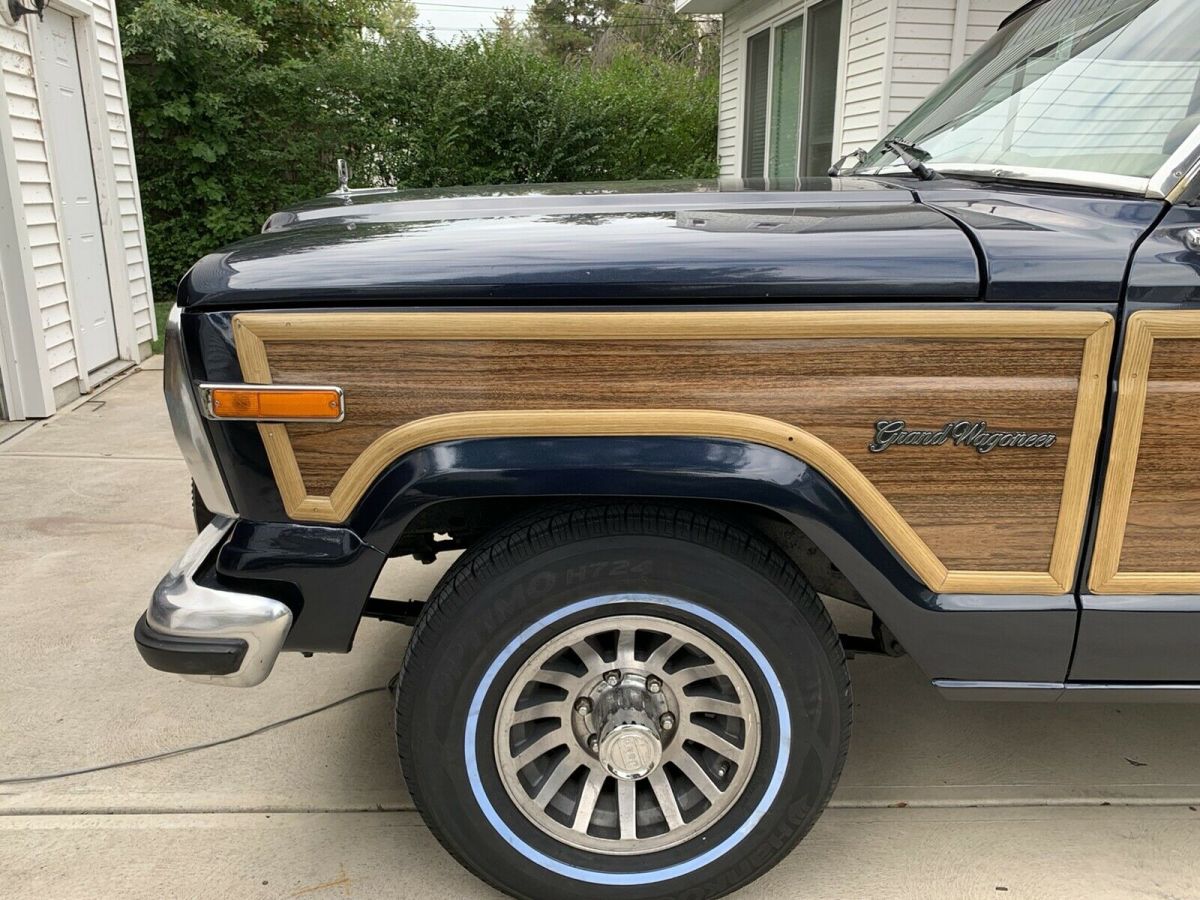 1991 jeep grand wagoneer suv blue 4wd automatic
