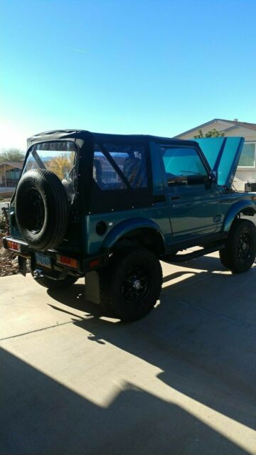 suzuki samurai 4x4 1990 fuel injected 4x4 teal solid tow vehicle