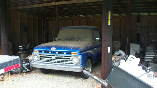 1966 f-100. short bed step side 20 year barn find as seen in beginning pictures