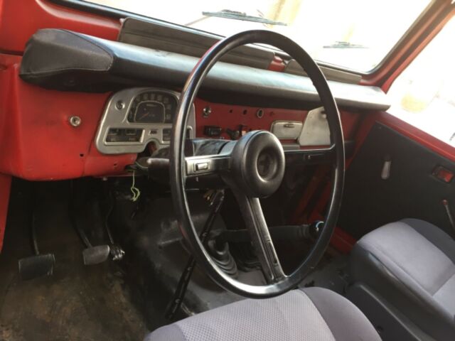 1977 toyota landcruiser fj40 original 4.2l il6 runs. hardtop, solid body & frame
