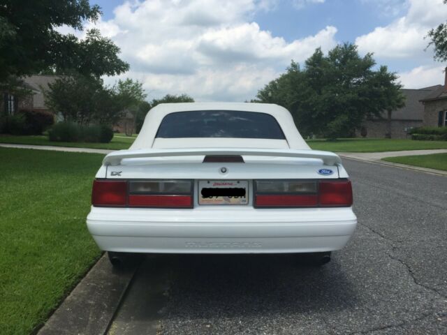 1993 ford mustang convertible lx 5.0 triple white special edition