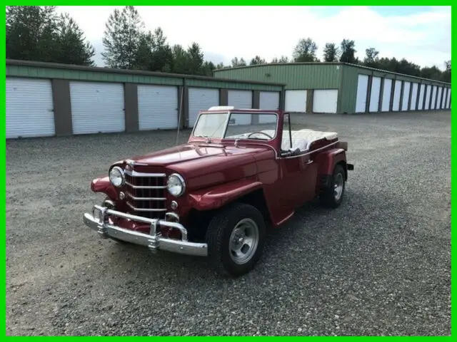 1951 willys jeepster,302ci v8,3-speed automatic,am radio, convertible,vinyl int
