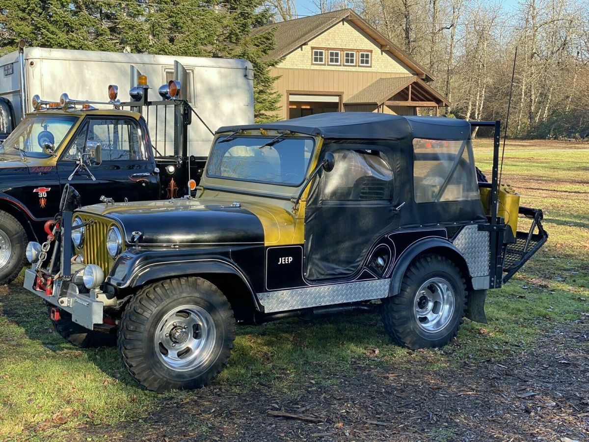 1956 jeep willy black 4wd manual black