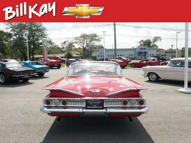 1960 chevrolet impala 8863 miles red coupe automatic