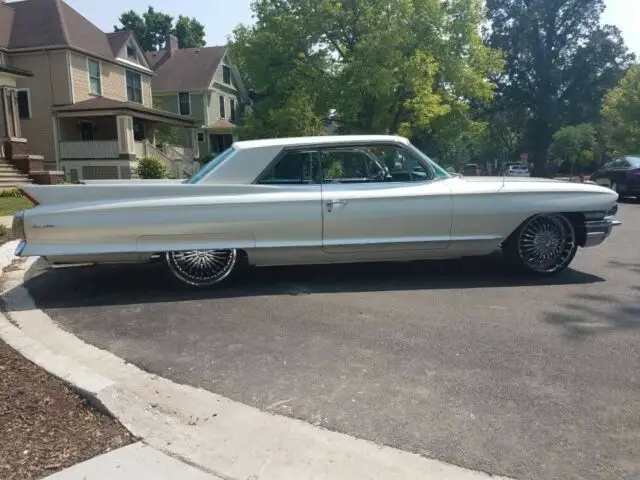 1962 cadillac coupe deville, white with 65,000 miles available now!