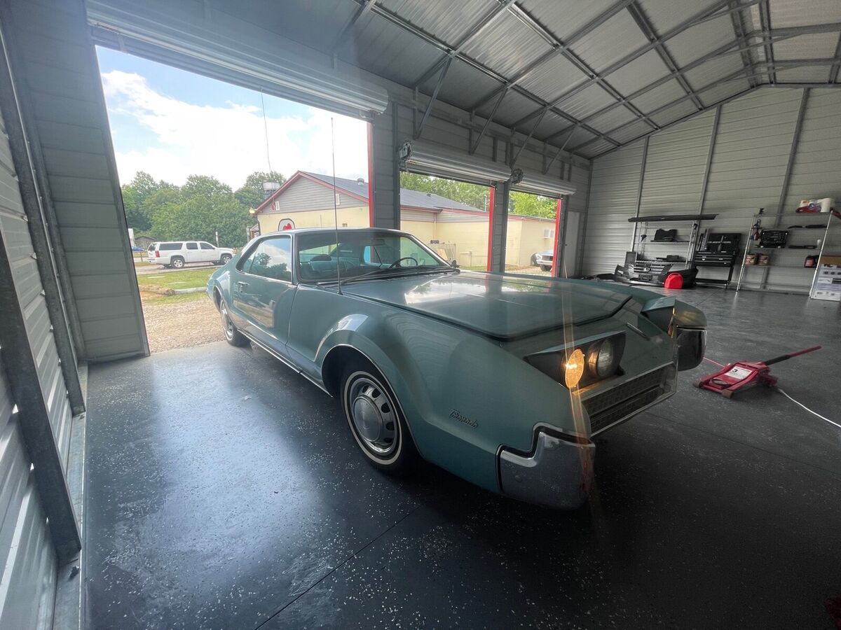 1967 oldsmobile toronado coupe blue fwd automatic deluxe