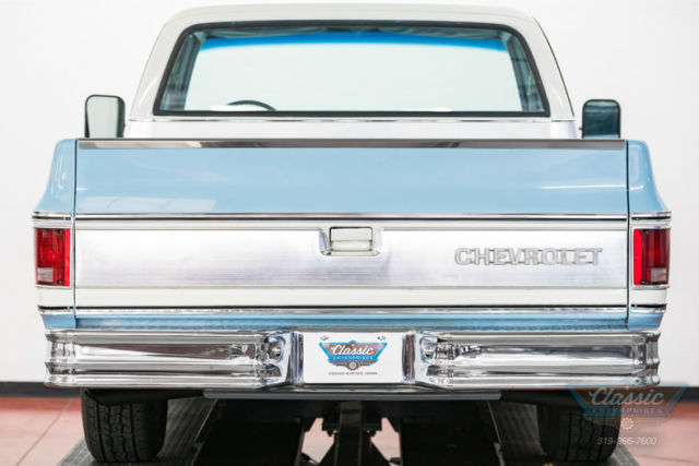 1978 chevrolet c10 silverado 350 v8 3 speed automatic pickup truck skyline blue/
