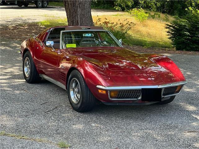1972 chevrolet corvette stingray t top marlboro maroon 100275 miles
