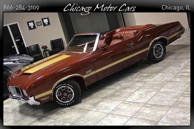 1971 oldsmobile cutlass 442 convertible ac automatic 44k mls incredible showcar!