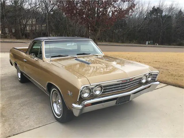 1967 chevrolet chevelle elcamino custom 88,388 miles gold 396/325 automatic