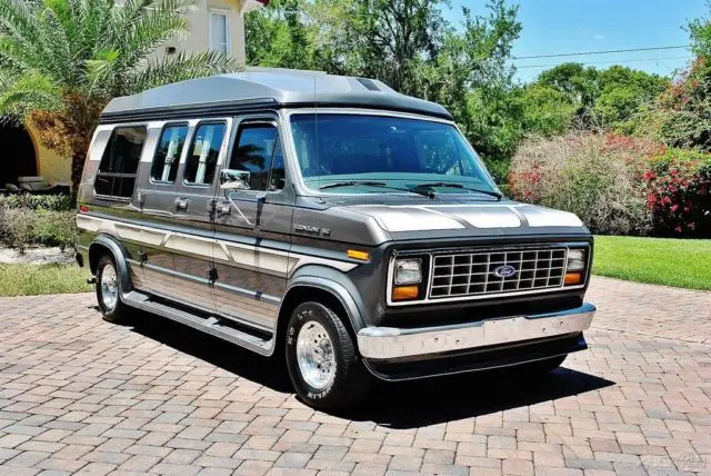 1990 econoline conversion van accident free clean carfax w/ 51ks rare 351 v-8