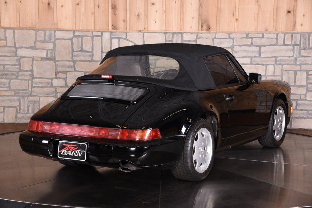 1991 porsche 911 carrera 2 cabriolet black cabriolet flat 6 cylinder engine 3.6l