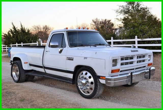 1989 dodge ram 350 le turbo diesel 5.9l 12v dually pickup truck, no reserve