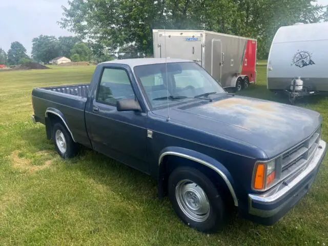 1987 dodge dakota pickup blue rwd manual