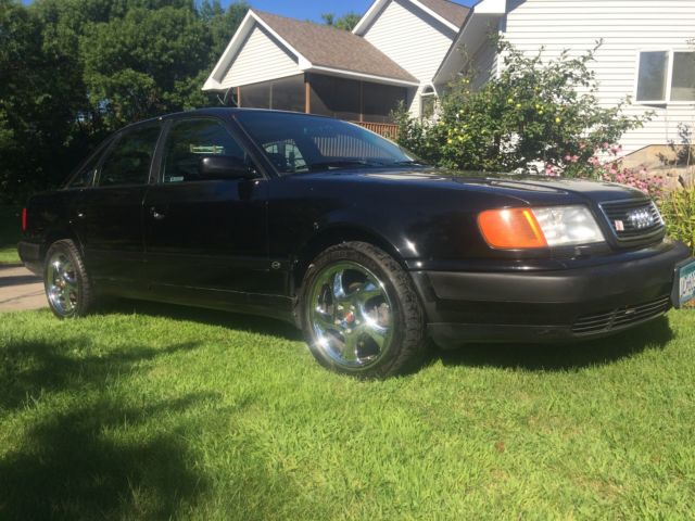 1992 audi s4 base sedan 4-door 2.2l blk/blk, 2nd owner, all orig, no rust
