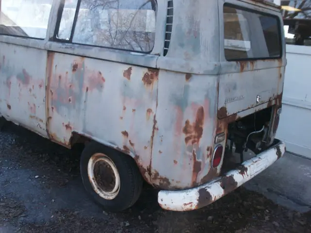 1968 vw bus ugly restoration project, 98,000 miles, has all of the usual rust