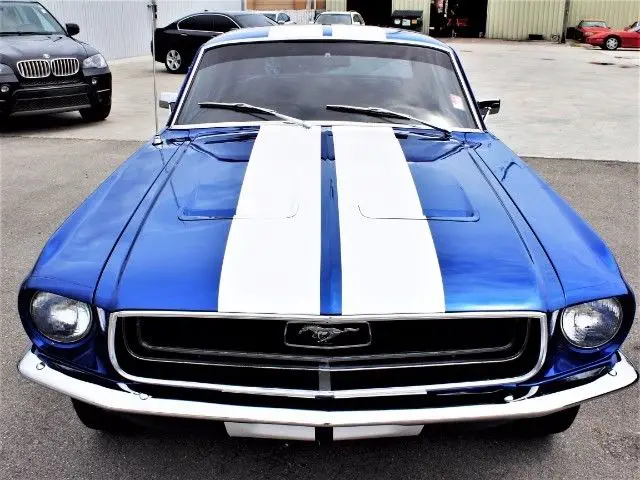 1968 ford mustang 289 hardtop 1 miles blue 289 v-8 automatic