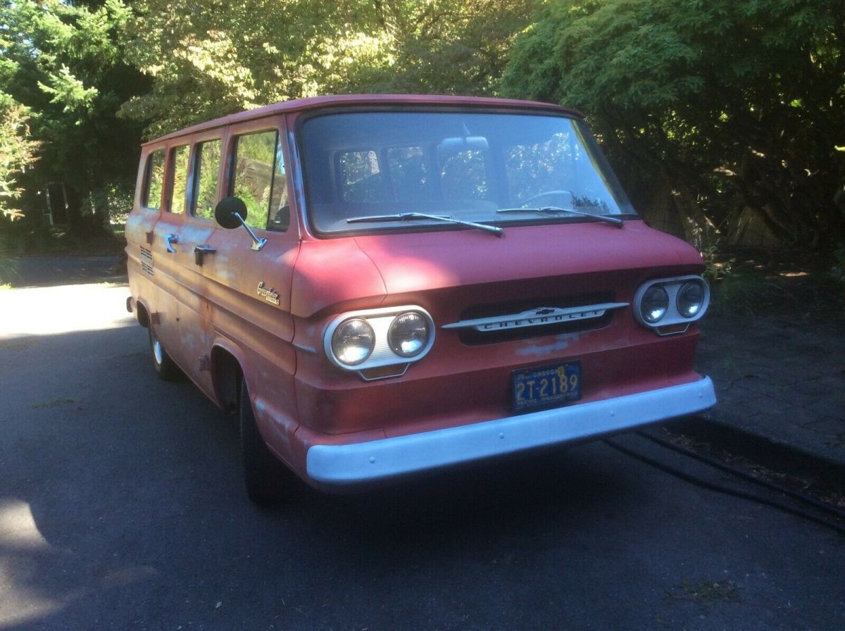 1963 chevrolet corvair greenbrier van. forward control