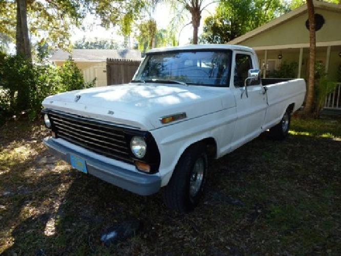 obo 1967 ford f100 6 cyl manual 8' long bed southern truck in clearwater beach, fl