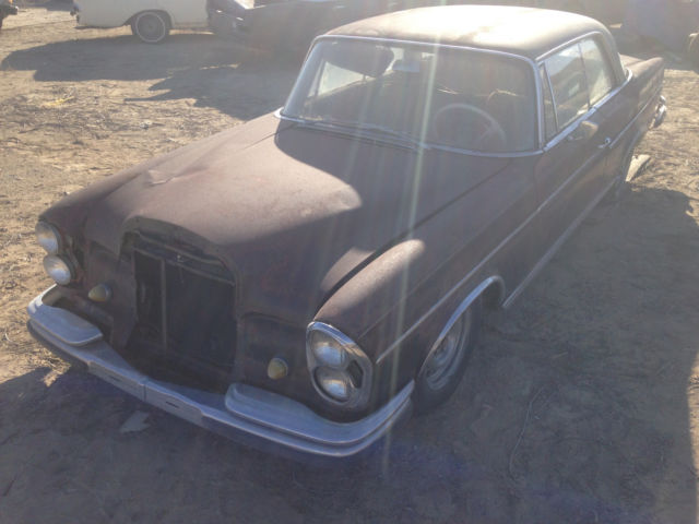 1967 mercedes-benz 300se coupe 4 speed restauration project car, very rare